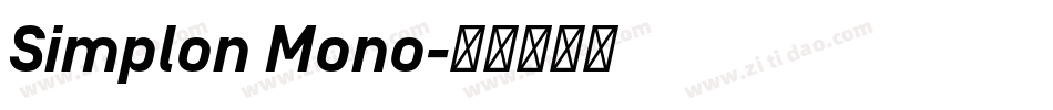 Simplon Mono字体转换